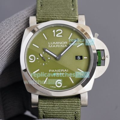 Replica Panerai Luminor Marina ESteel PAM01356 Green Watch 44MM